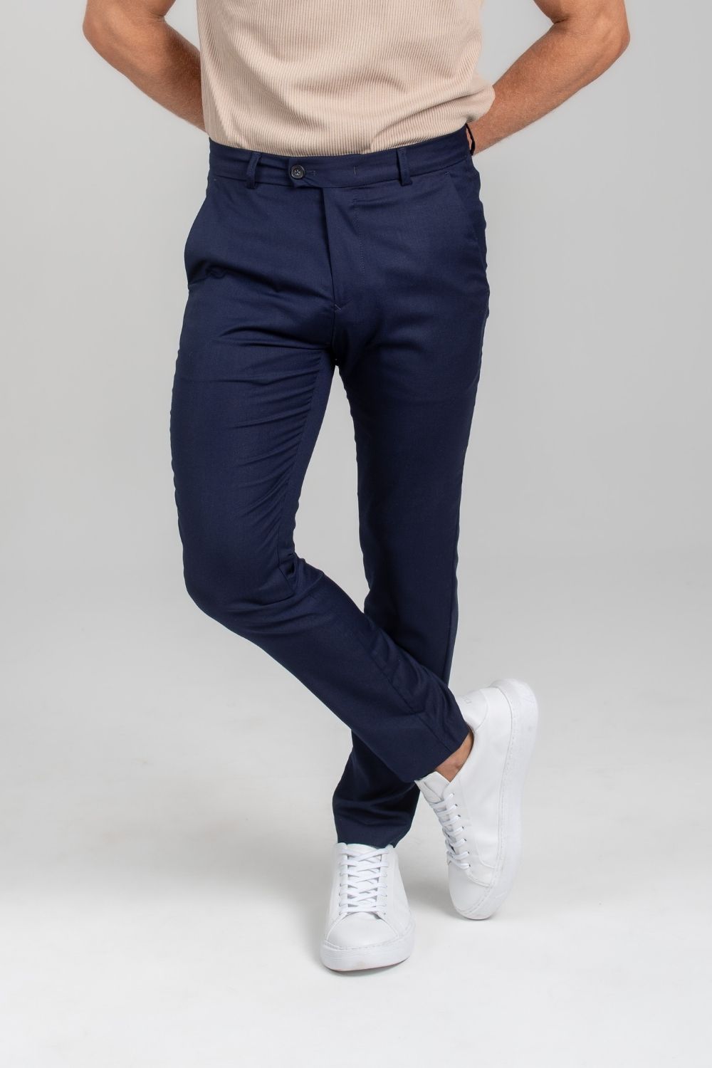 Calça Vance Alfaiataria - Linha Essential - Azul Escuro