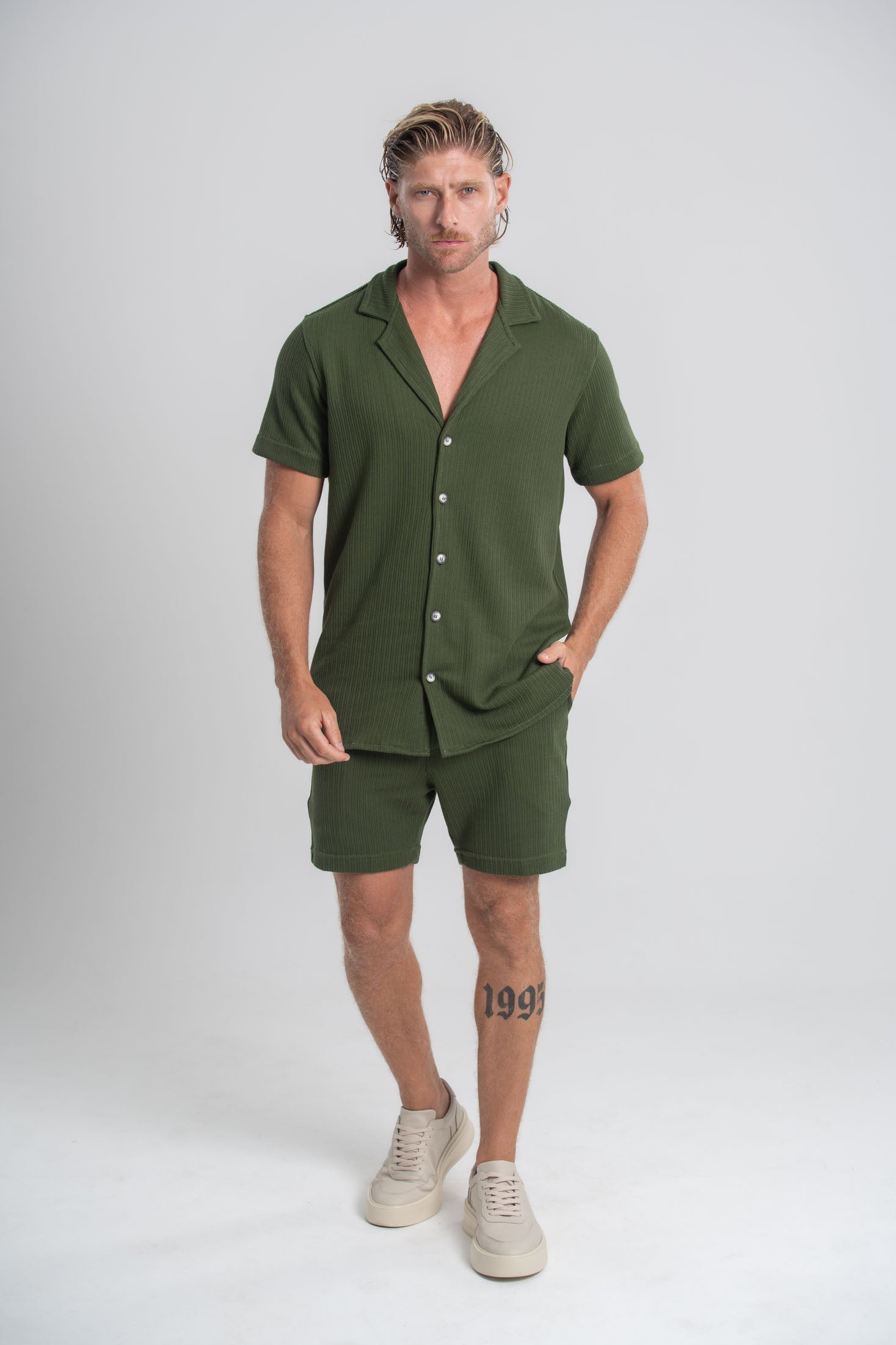 Conjunto Paradizo Verde Militar