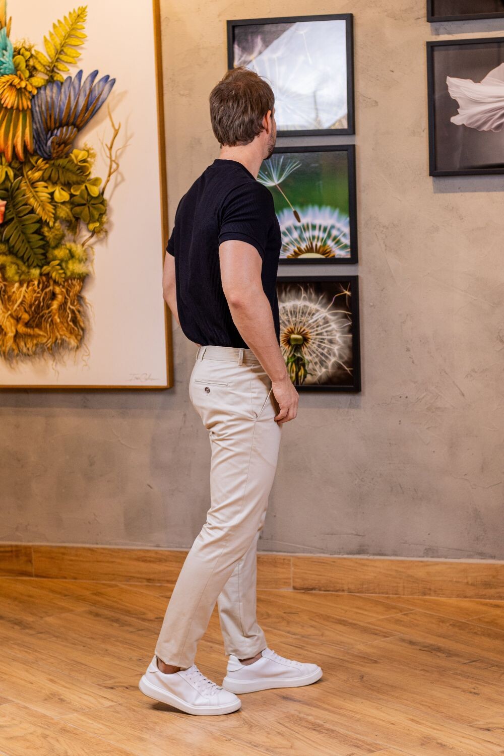 Calça Roman Alfaiataria Com Ajuste Cintura Off White - Linha Rich