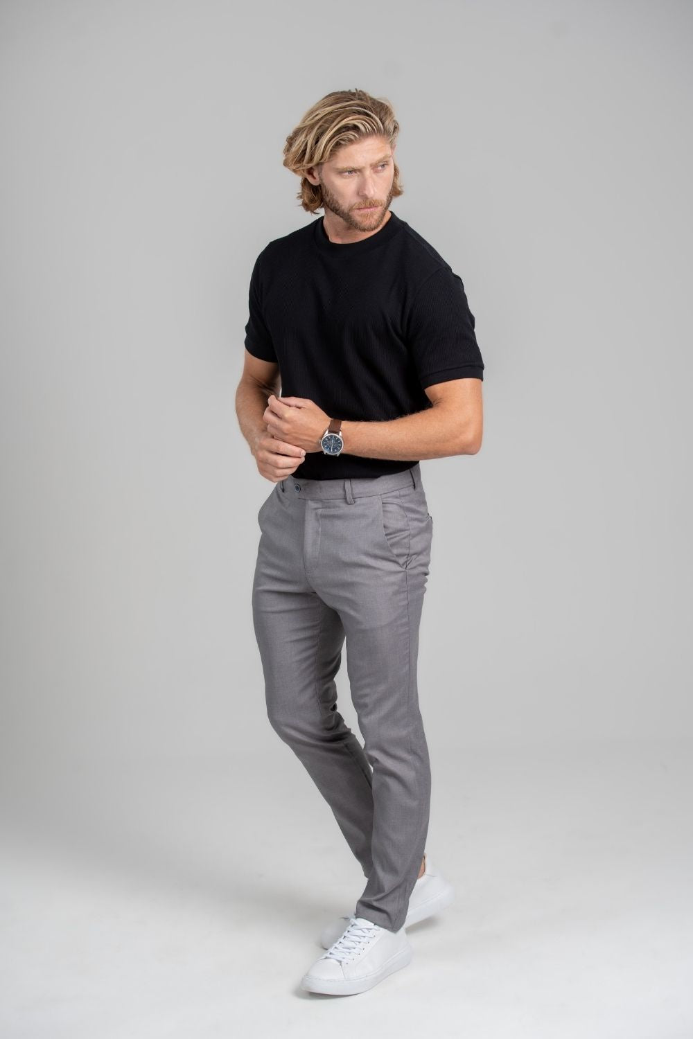 Calça Vance Alfaiataria Chumbo - Linha Essential