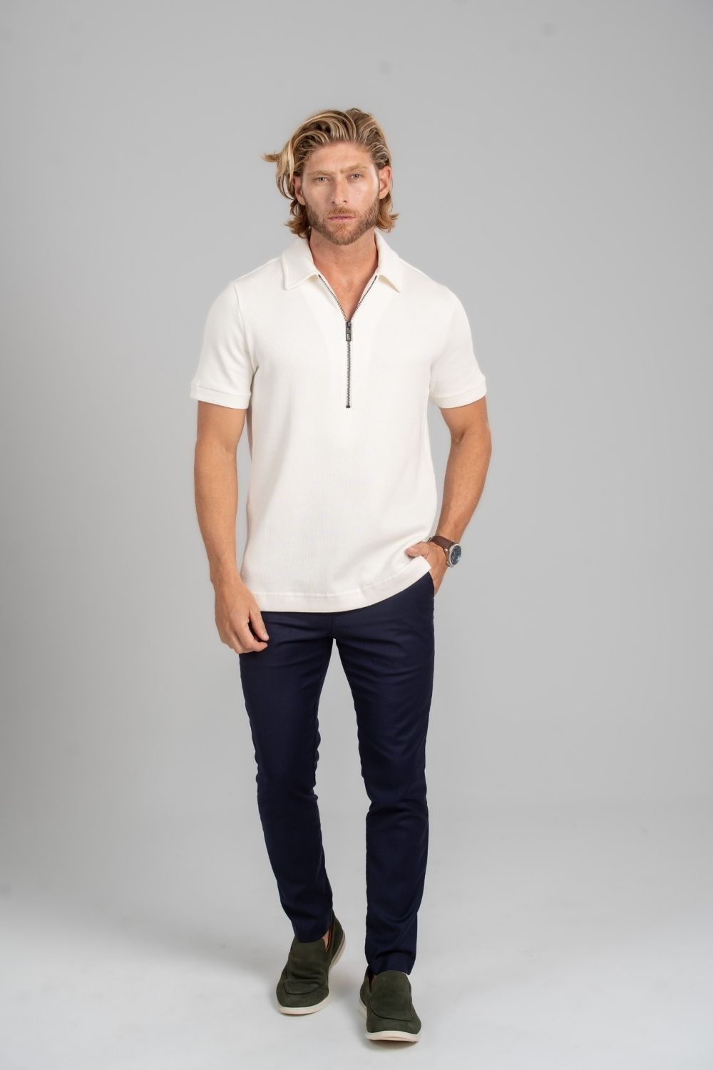 Calça Vance Alfaiataria - Linha Essential - Azul Escuro