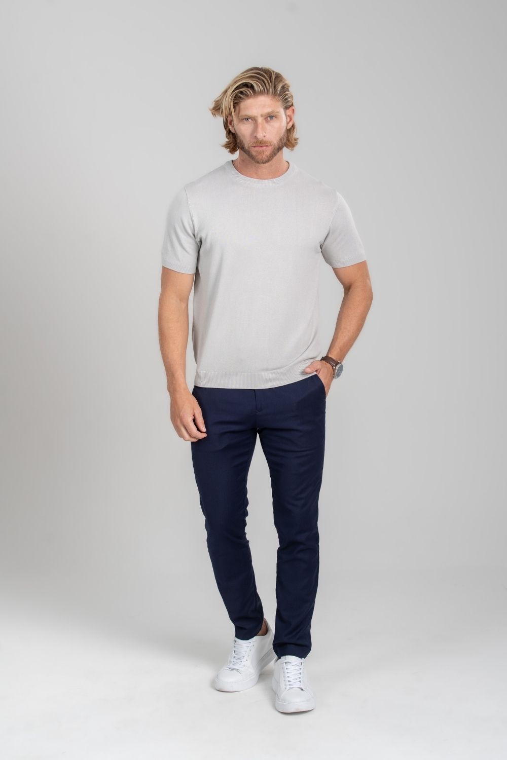 Calça Vance Alfaiataria - Linha Essential - Azul Escuro