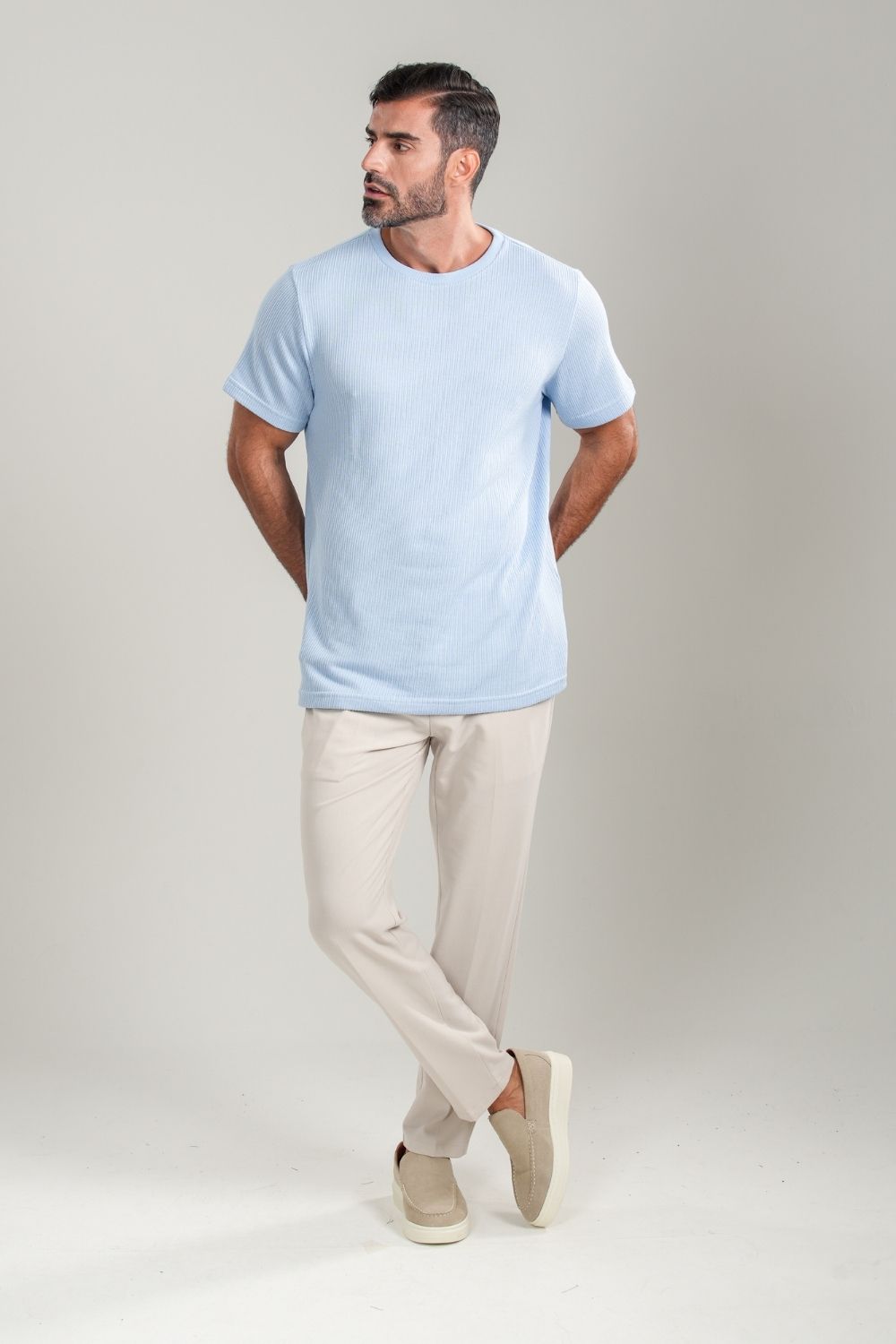 Calça Roman Confort Tec Off White - Linha Rich