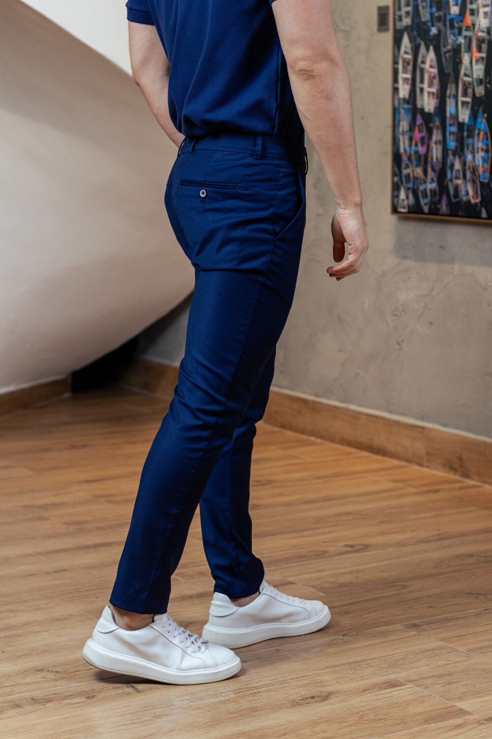 Calça Vance Alfaiataria - Linha Essential - Azul Escuro