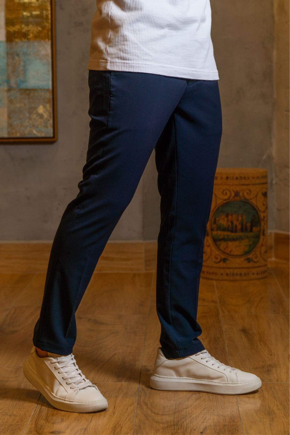 Calça Seville Confort Tec Alfaitaria - Linha Resort - Azul Escuro