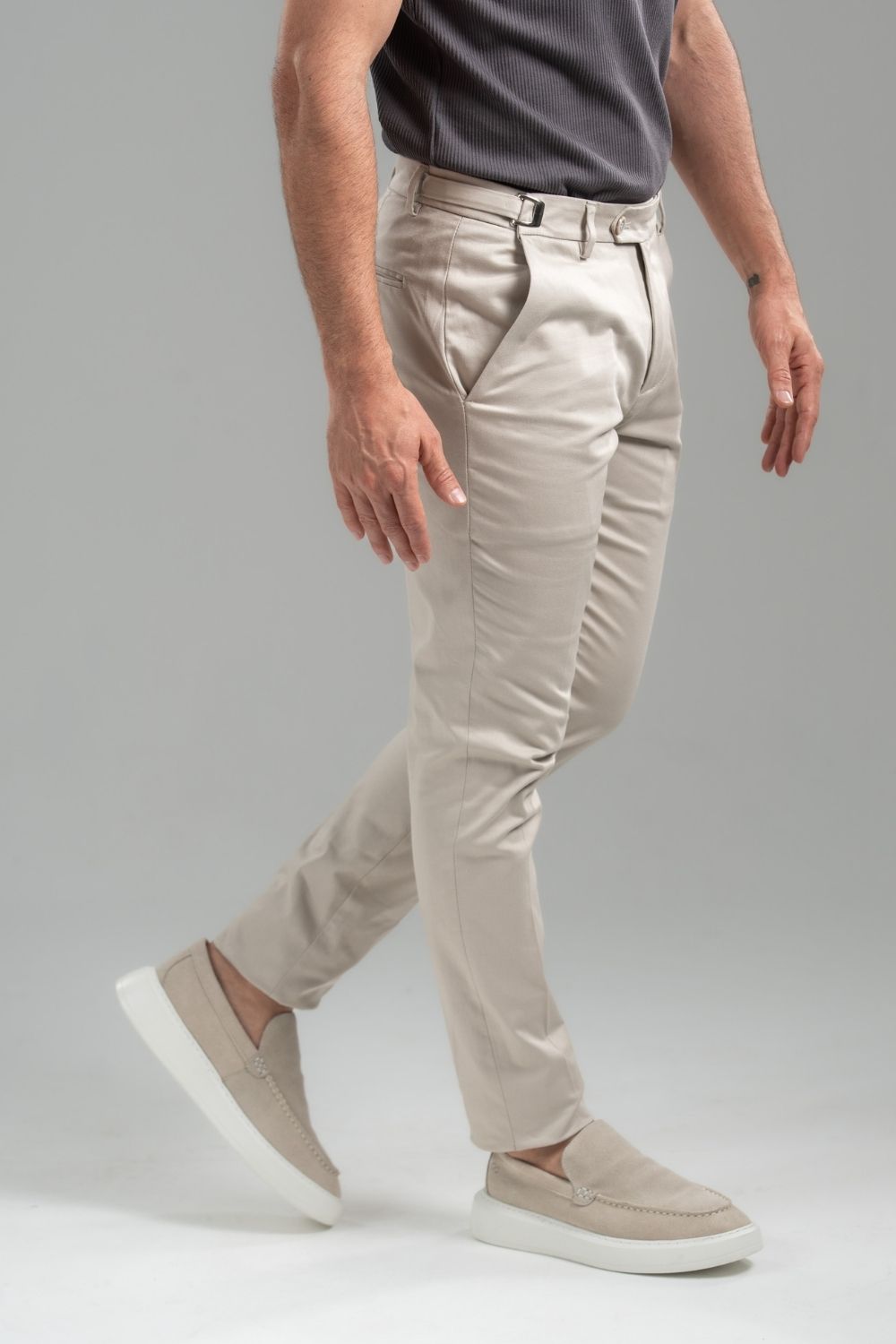 Loafer Portofino Camurça - Linha Resort - Creme