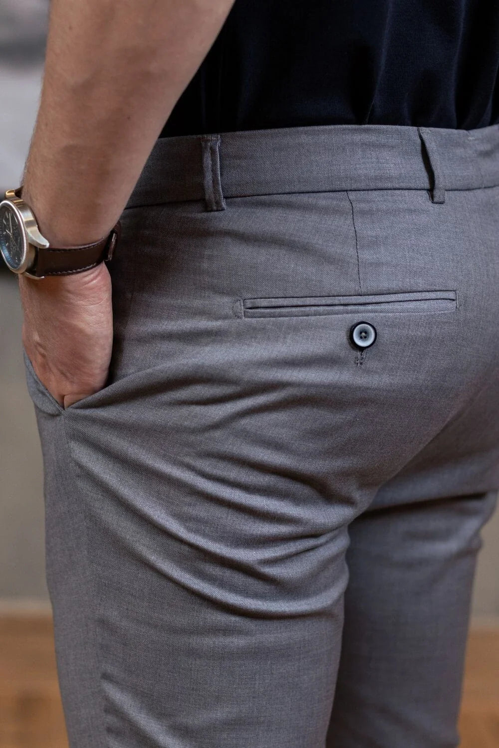 Calça Vance Alfaiataria Chumbo - Linha Essential