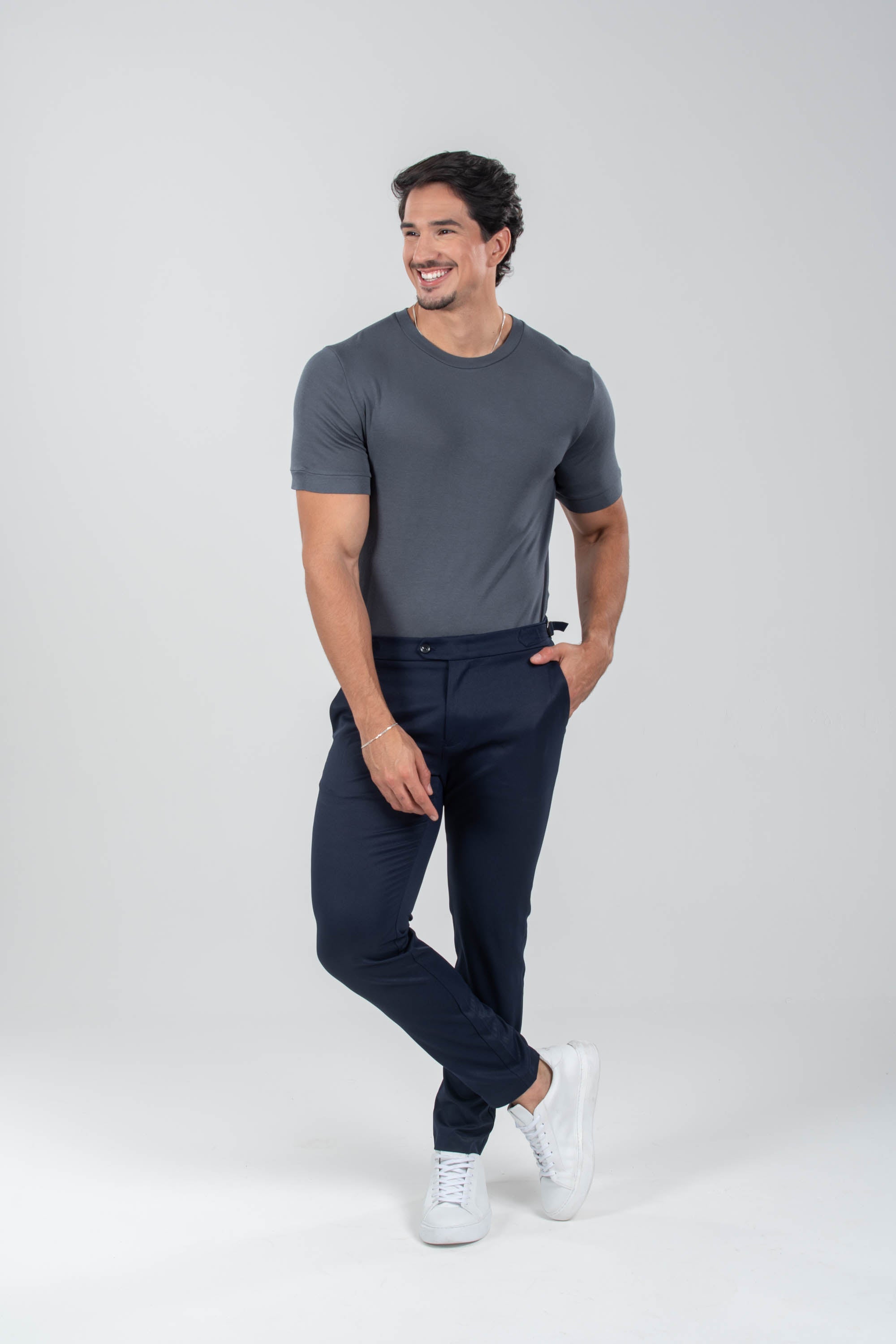 Calça Alfaiataria Blaine Elasto Azul - Linha Rich